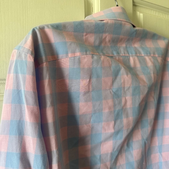 Bonobos - Long Sleeve Button Down - Pink/Blue Check - Size Small - Picture 5 of 6